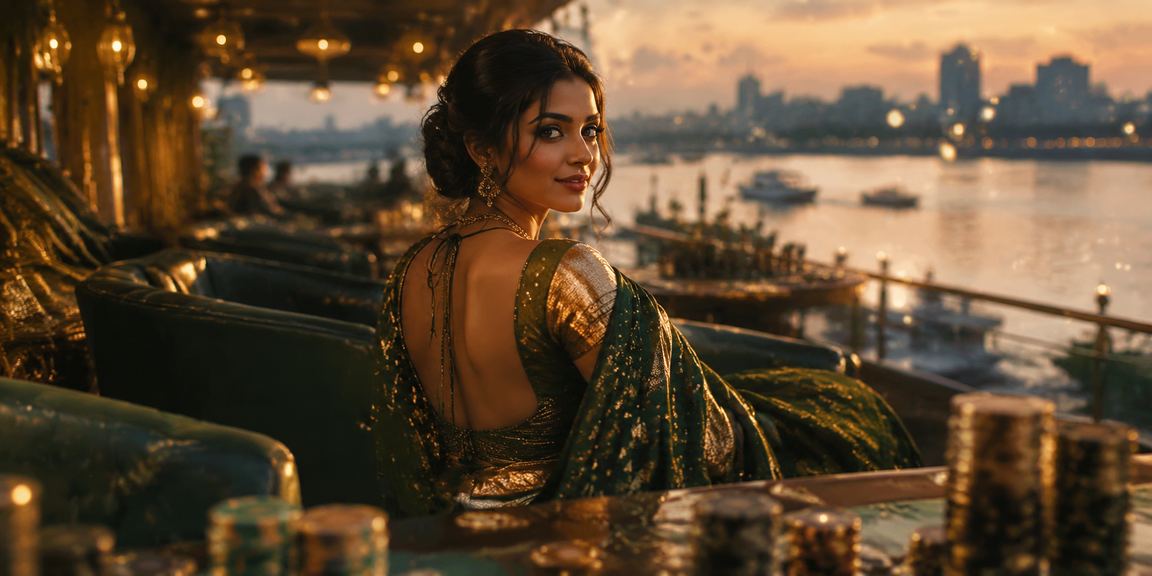 ময়মনসিংহে শাড়ি পরা নারী মোবাইলে ক্যাসিনো গেম উপভোগ করছেন