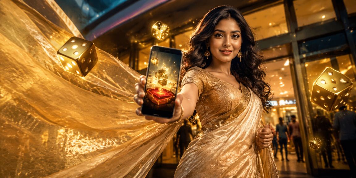 সিলেটে শাড়ি পরা নারী মোবাইলে ডাইস গেম উপভোগ করছেন